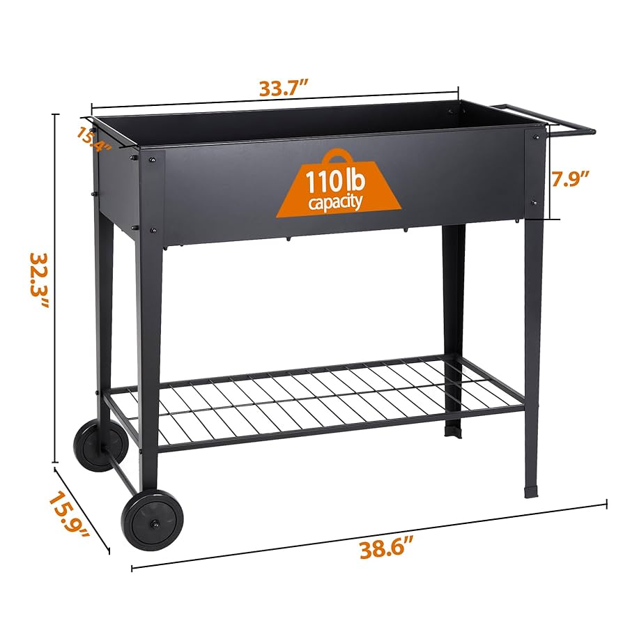 Amazon.co.jp: Smartxchoices ガーデンベッド キャスター付き